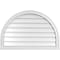 Ekena Millwork Round Top Surface Mount PVC Gable Vent w/ 2"W x 2"P Brickmould Sill Frame, 36"W x 24"H GVPRT36X2403SN - alternate 1